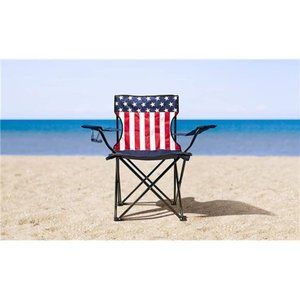Camping Chair Camping Chair with Cupholder with Cupholder American Flag  Blue